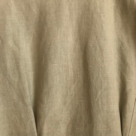 Vintage Oversized Linen Blend Blazer with Interesting Buttons - Picture 7 of 9